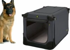 Maelson Soft Kennel - Robuuste Hondenbench Van Zacht Materiaal - Opvouwbare Kennel Met Stevig Stalen Binnenframe - Zwart/antraciet - XXS / XS / S / M / L / XL / XXL - 72 S -PetSafe Huisdieren Verkoopwinkel 1200x854
