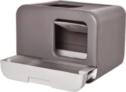 Kattenbak - 2 Uitgangen - Kattentoilet - Uitschuifbare Bodem - Met Schepje - Grijs 53 X 40 X 40 Cm -PetSafe Huisdieren Verkoopwinkel 1200x884