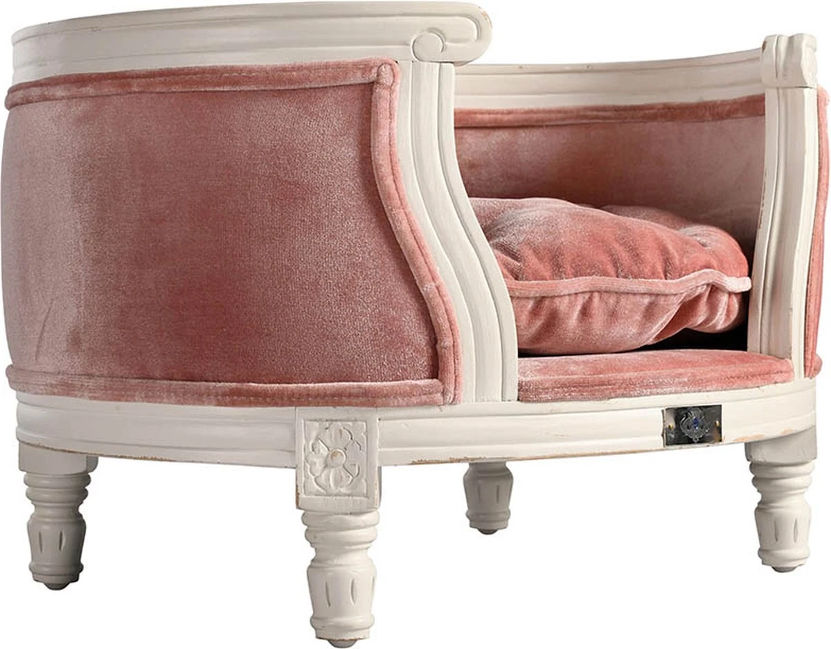 Lord Lou - George Roze Velvet S - Luxe Hondenmand - Luxe Kattenmand - 49x40x31 2 Lord Lou - George Roze Velvet S - Luxe Hondenmand - Luxe Kattenmand - 49x40x31 - Afbeelding 2