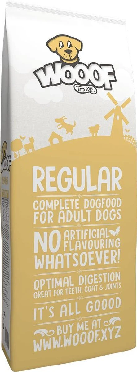 WOOOF Regular 18KG - Geperst Hondenvoer - Geperste Hondenbrokken - Droogvoer - 18KG 6 WOOOF Regular 18KG - Geperst Hondenvoer - Geperste Hondenbrokken - Droogvoer - 18KG - Afbeelding 6
