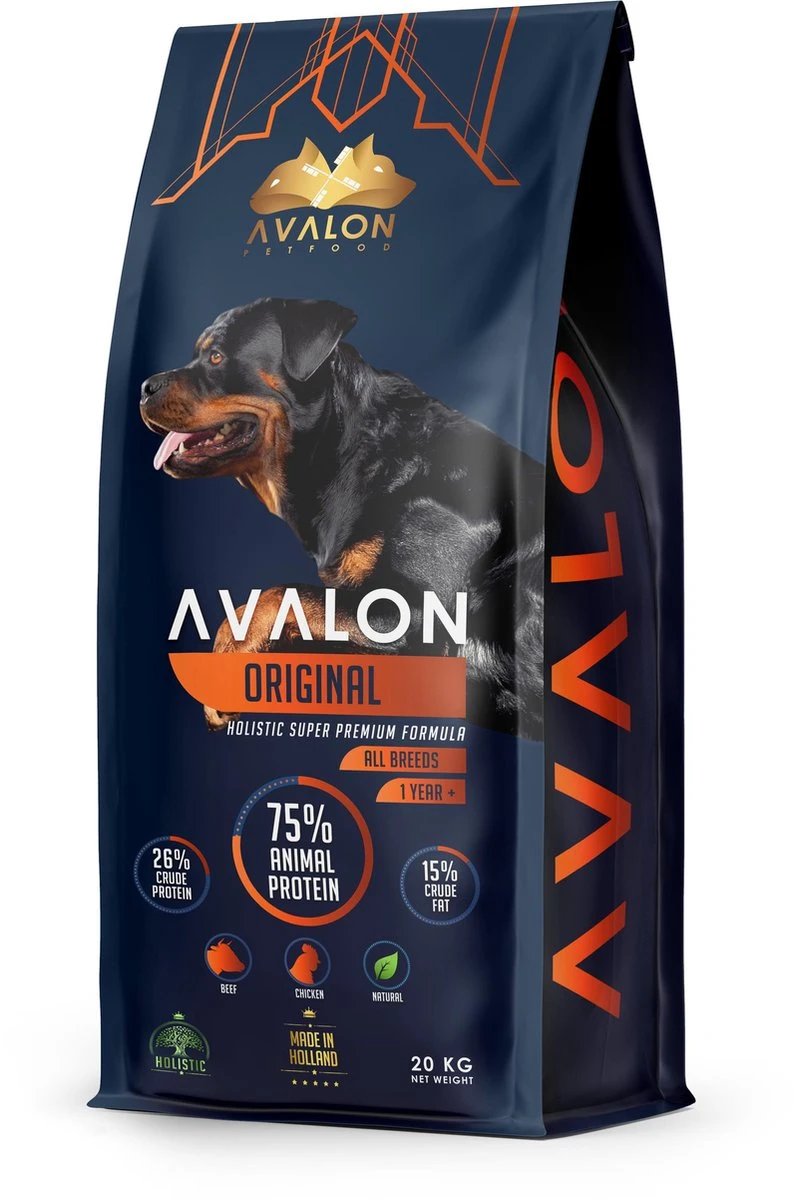 Avalon Petfood Original - Hondenvoer - 20 Kg 1 Avalon Petfood Original - Hondenvoer - 20 Kg