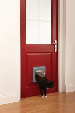 PetSafe Staywell Classic Manual 4-Way Locking Cat Flap - Grijs W/tunnel -PetSafe Huisdieren Verkoopwinkel 800x1200 12