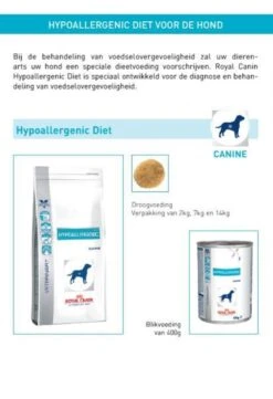 Royal Canin Hypoallergenic - Hondenvoer - 14 Kg -PetSafe Huisdieren Verkoopwinkel 822x1200