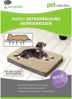 Sun Garden Buddy Orthopedisch Hondenkussen 120x72x10cm Antraciet -PetSafe Huisdieren Verkoopwinkel 875x1200